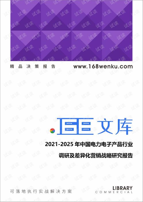 2021 2025年中国电力电子产品行业调研及差异化营销战略研究报告.pdf